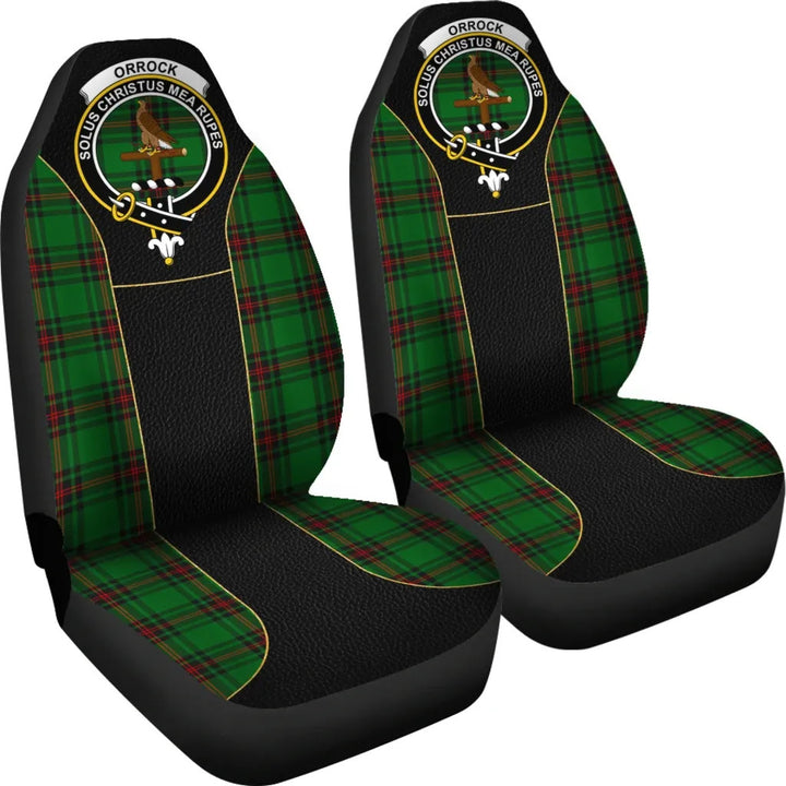 Scottish Orrock Clan Crest Tartan Car Seat Covers - Special Style 4