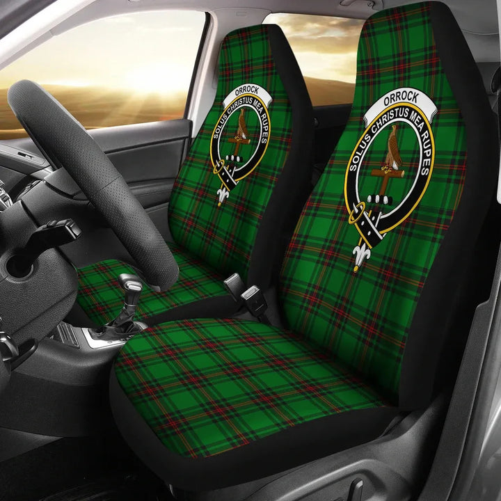 Scottish Orrock Clan Crest Tartan Car Seat Covers 2