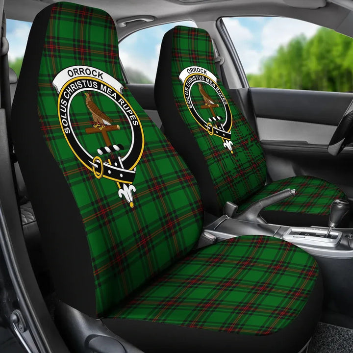 Scottish Orrock Clan Crest Tartan Car Seat Covers 3