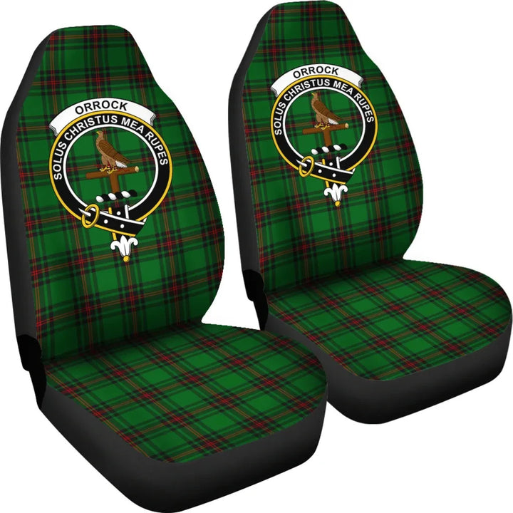 Scottish Orrock Clan Crest Tartan Car Seat Covers 4