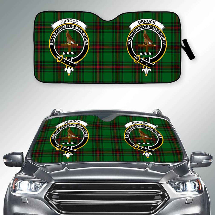 Scottish Orrock Clan Crest Tartan Car Windshield Sun Shade Tartan Plaid 2