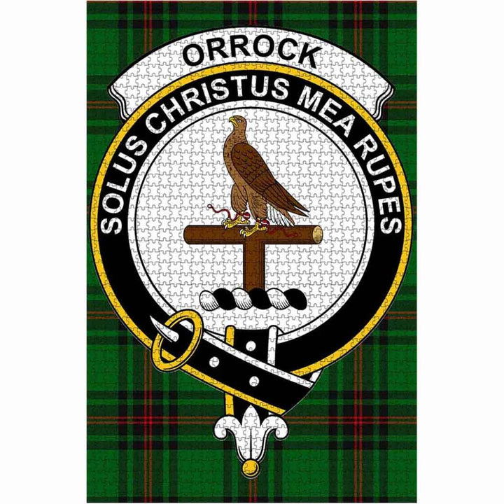 Scottish Orrock Clan Crest Tartan Jigsaw Puzzle 1