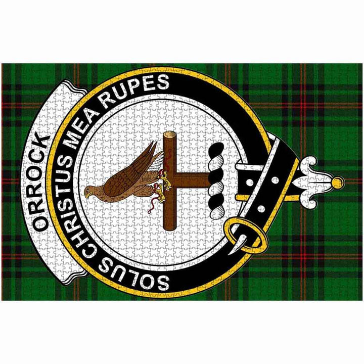 Scottish Orrock Clan Crest Tartan Jigsaw Puzzle 2
