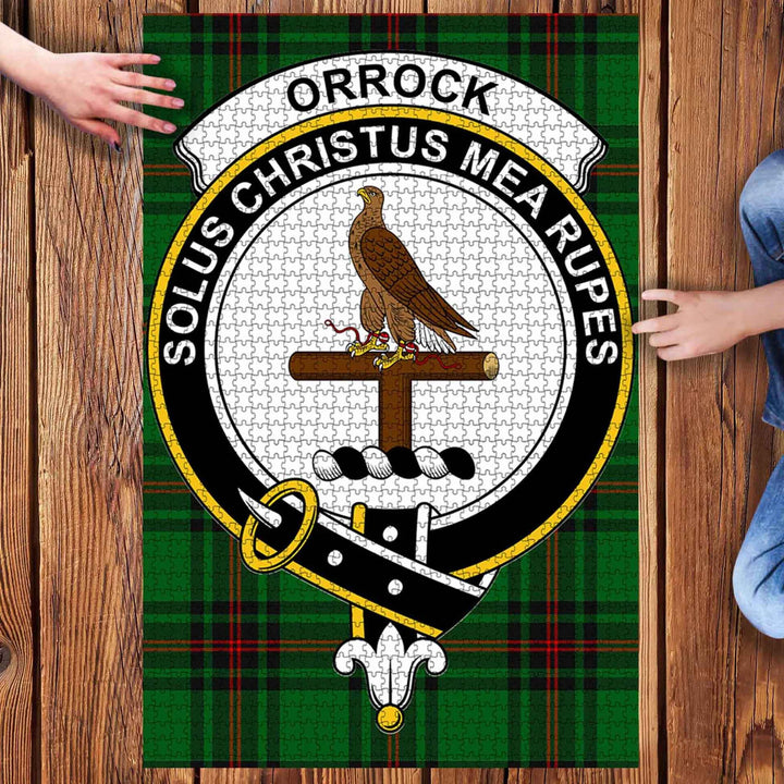 Scottish Orrock Clan Crest Tartan Jigsaw Puzzle 3