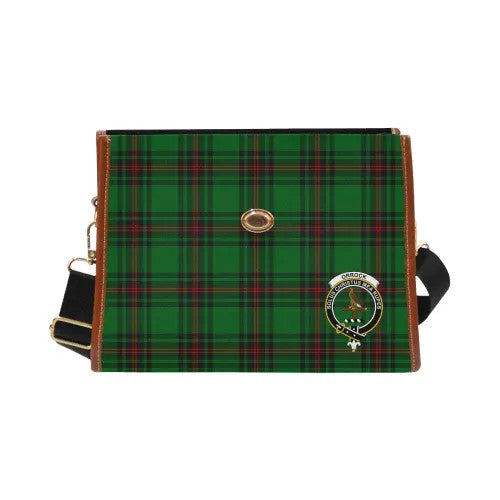 Scottish Orrock Clan Crest Tartan Waterproof Canvas Bag Tartan Plaid 2