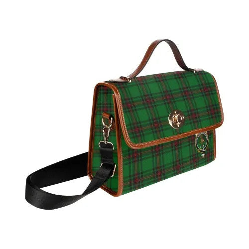 Scottish Orrock Clan Crest Tartan Waterproof Canvas Bag Tartan Plaid 3