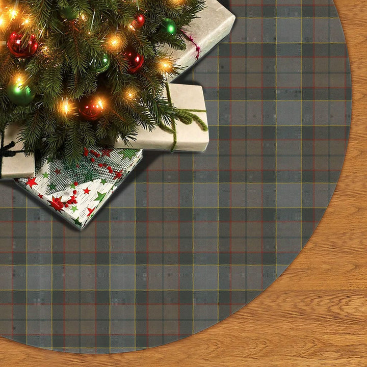 Scottish Outlander Fraser Clan Tartan Christmas Tree Skirt No Tassels 2 Tartan Plaid