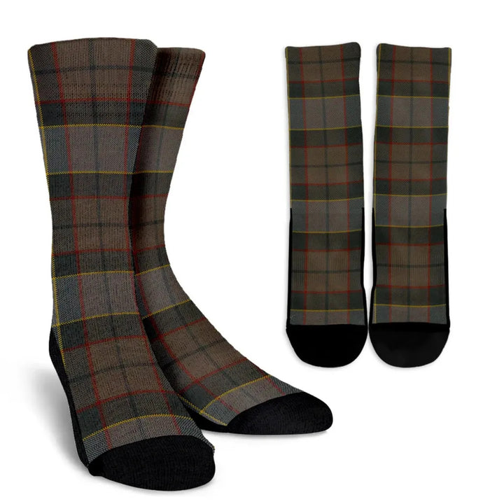 Scottish Outlander Fraser Clan Tartan Crew Socks