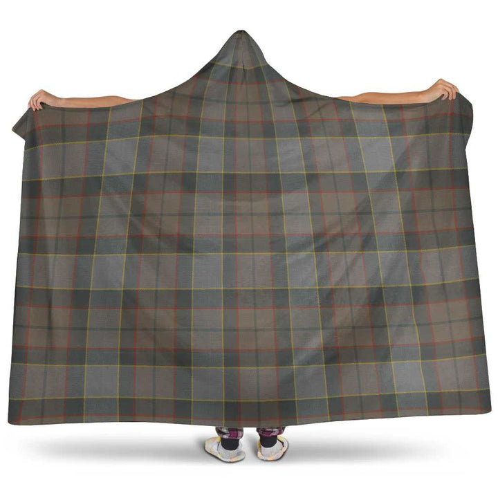 Scottish Outlander Fraser Clan Tartan Hooded Blanket Tartan Plaid 1