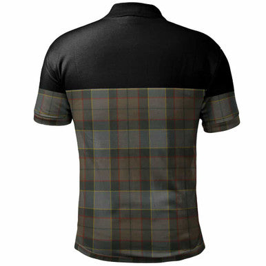 Scottish Outlander Fraser Clan Tartan Polo Shirt - Horizontal Style Back Side Tartan Plaid