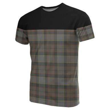 Scottish Outlander Fraser Clan Tartan T-Shirt Horizontal Style Front Side Tartan Plaid