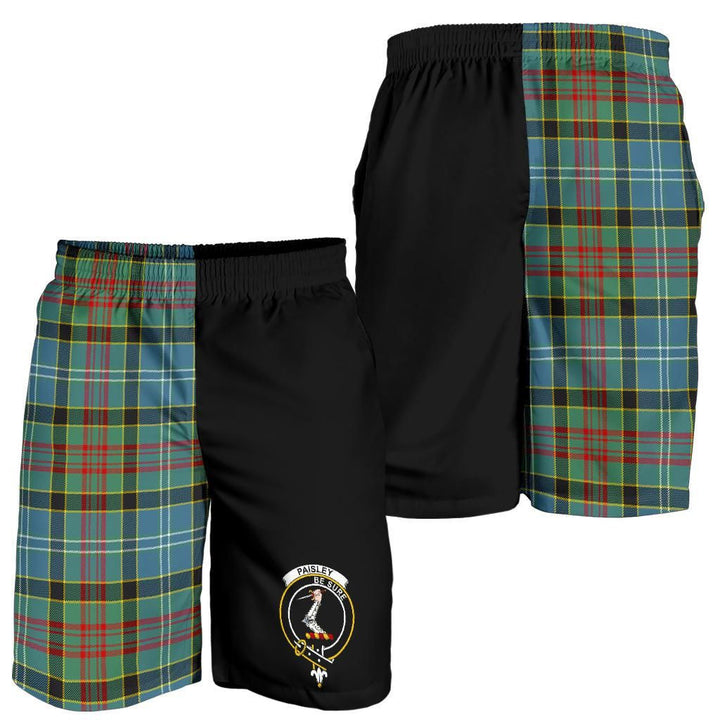 Scottish Paisley Clan Crest Tartan Half of Me Men's Shorts