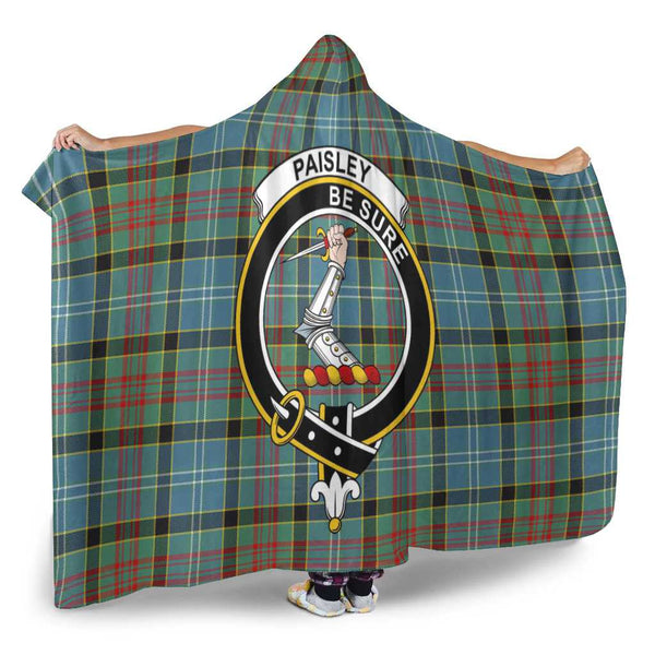 Scottish Paisley Clan Crest Tartan Hooded Blanket Tartan Plaid 2