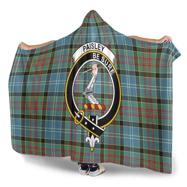 Scottish Paisley Clan Crest Tartan Hooded Blanket Tartan Plaid 3