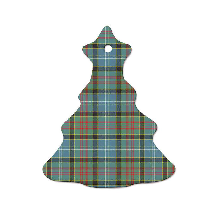 Scottish Paisley District Clan Tartan Ceramic Ornament  Tree Shape Tartan Plaid