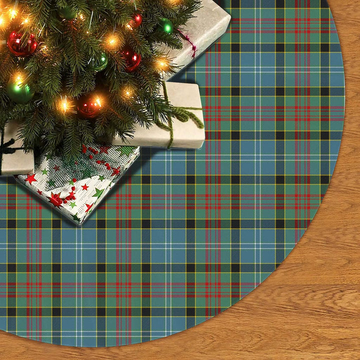 Scottish Paisley District Clan Tartan Christmas Tree Skirt No Tassels 2 Tartan Plaid