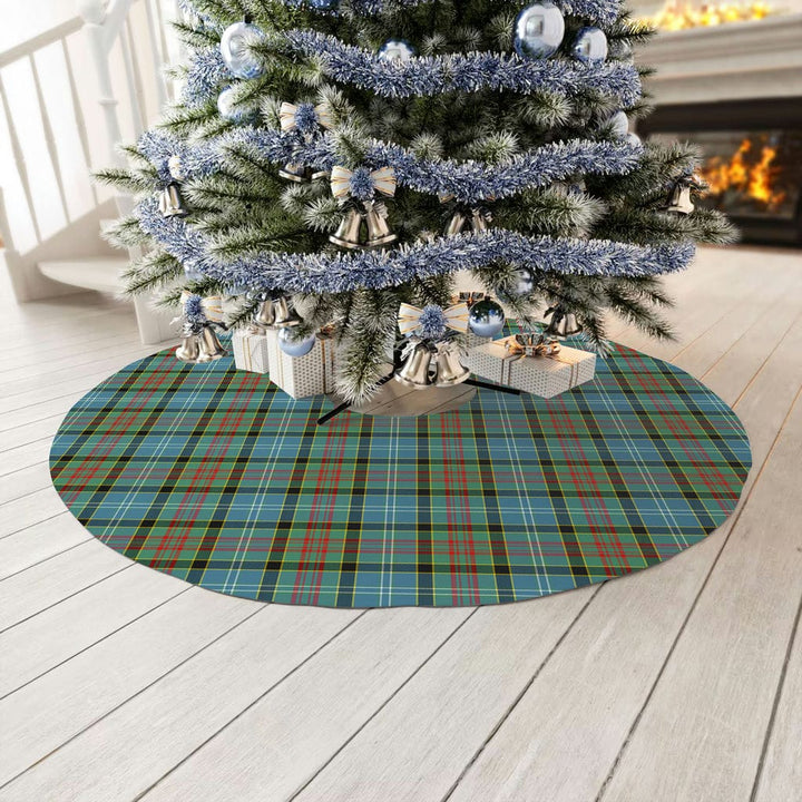 Scottish Paisley District Clan Tartan Christmas Tree Skirt No Tassels 3 Tartan Plaid