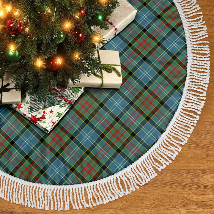 Scottish Paisley District Clan Tartan Christmas Tree Skirt Tassels 2 Tartan Plaid