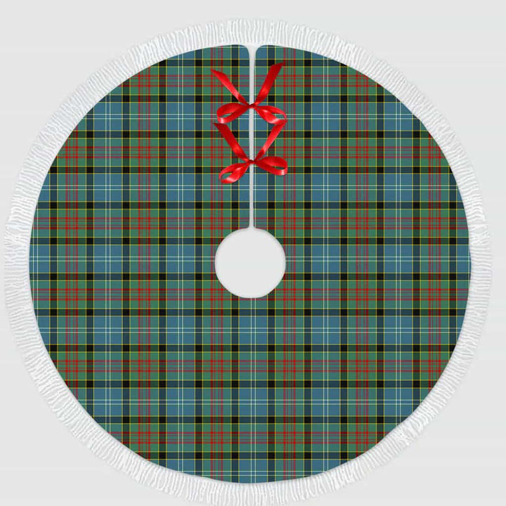Scottish Paisley District Clan Tartan Christmas Tree Skirt Tassels 1 Tartan Plaid