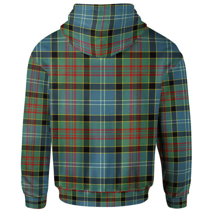 Scottish Paisley District Clan Tartan Hoodie Back Side Tartan Plaid