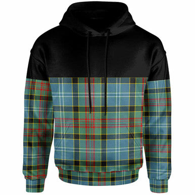 Scottish Paisley District Clan Tartan Hoodie - Horizontal Style Front Side Tartan Plaid