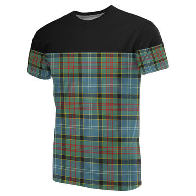 Scottish Paisley District Clan Tartan T-Shirt Horizontal Style Front Side Tartan Plaid