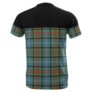 Scottish Paisley District Clan Tartan T-Shirt Horizontal Style Back Side Tartan Plaid