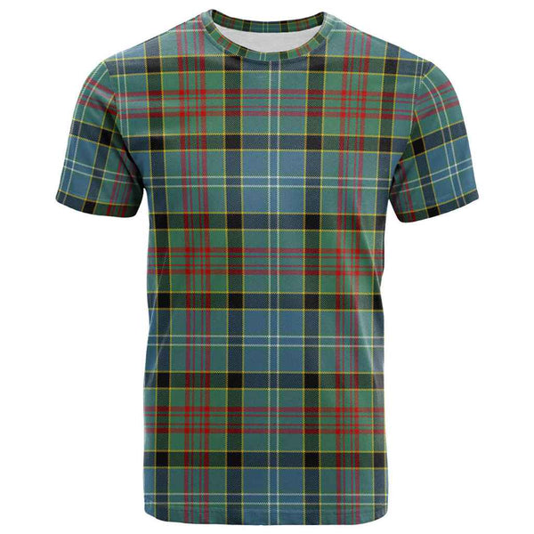 Scottish Paisley District Clan Tartan T-Shirt Front Side Tartan Plaid