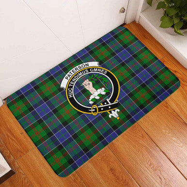 Scottish Paterson Clan Crest Tartan Door Mat Tartan Plaid 3