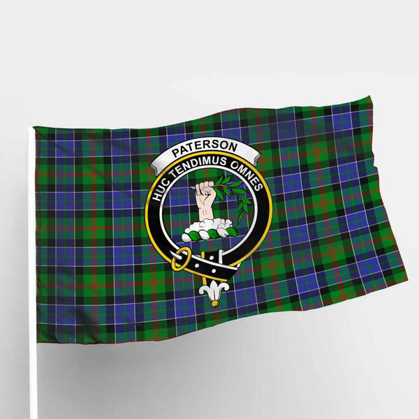 Scottish Paterson Clan Crest Tartan Flag Parade Tartan Plaid 1