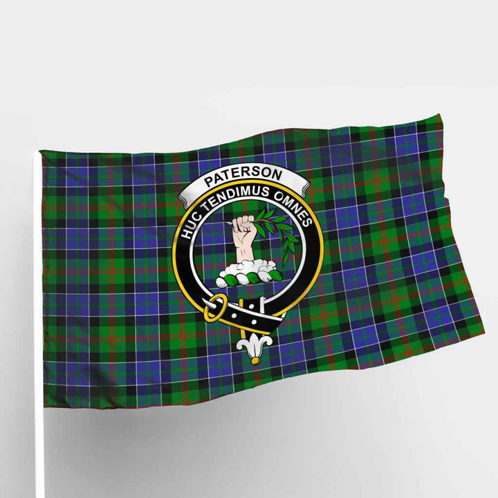 Scottish Paterson Clan Crest Tartan Flag Parade Tartan Plaid 1