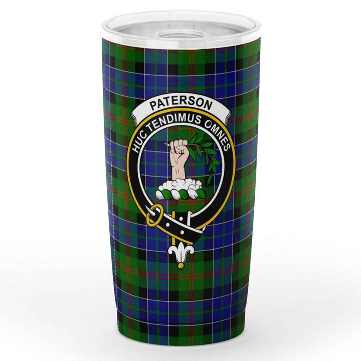 Scottish Paterson Clan Crest Tartan Insulated Tumbler Tartan Plaid 1