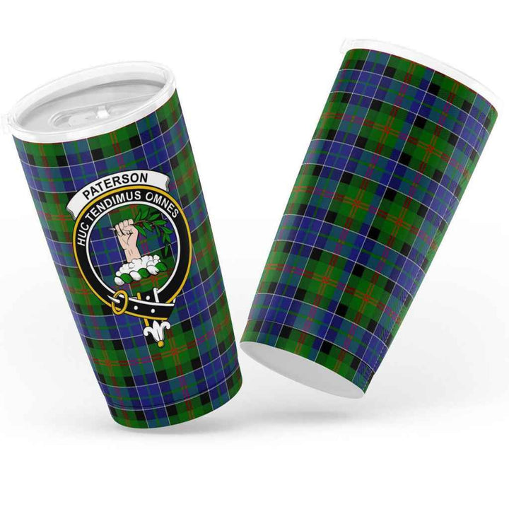 Scottish Paterson Clan Crest Tartan Insulated Tumbler Tartan Plaid 3