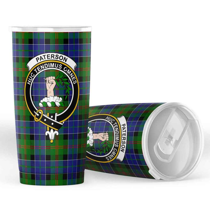 Scottish Paterson Clan Crest Tartan Insulated Tumbler Tartan Plaid 4