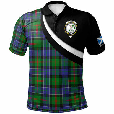 Scottish Paterson Clan Crest Tartan Polo Shirt - Scotland Forever Style Front Side Tartan Plaid