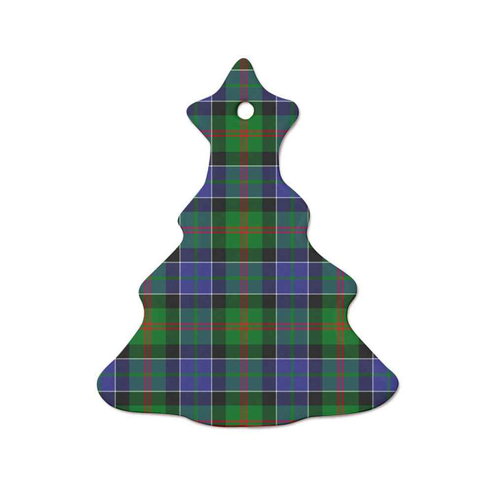 Scottish Paterson Clan Tartan Ceramic Ornament  Tree Shape Tartan Plaid