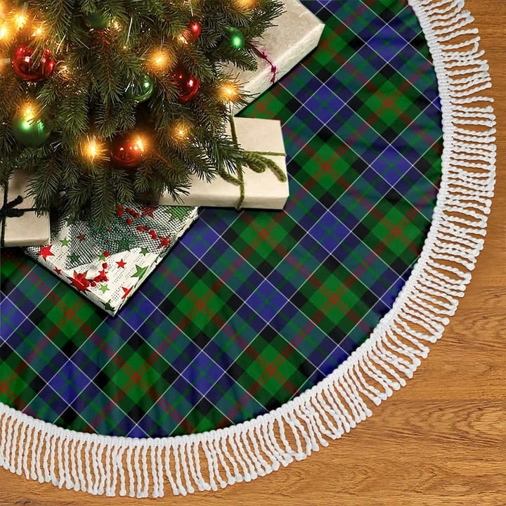 Scottish Paterson Clan Tartan Christmas Tree Skirt Tassels 2 Tartan Plaid