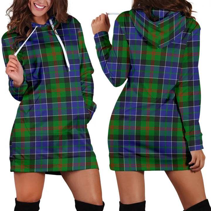 Scottish Paterson Clan Tartan Hoodie Dress