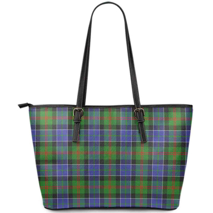 Scottish Paterson Clan Tartan Leather Tote Tartan Plaid