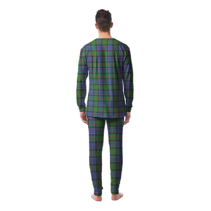 Scottish Paterson Clan Tartan Pajama Set Men Back Side Tartan Plaid
