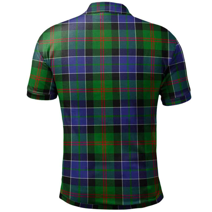 Scottish Paterson Clan Tartan Polo Shirt Back Side Tartan Plaid