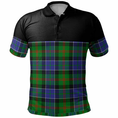 Scottish Paterson Clan Tartan Polo Shirt - Horizontal Style Front Side Tartan Plaid