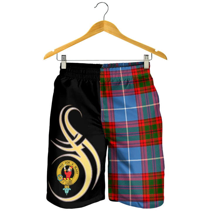 Scottish Pennycook Clan Crest Tartan Believe in Me Men's Shorts