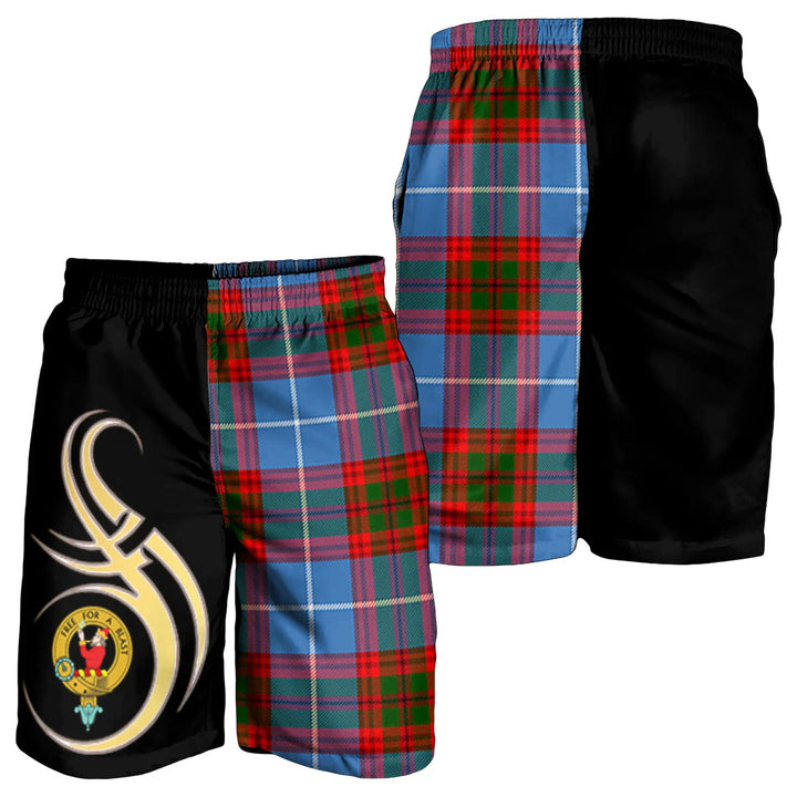 Scottish Pennycook Clan Crest Tartan Believe in Me Men's Shorts