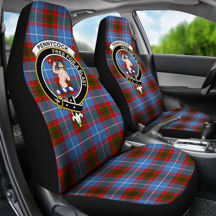 Scottish Pennycook Clan Crest Tartan Car Seat Covers 3