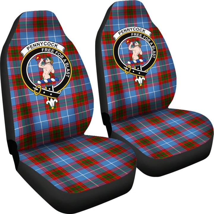 Scottish Pennycook Clan Crest Tartan Car Seat Covers 4