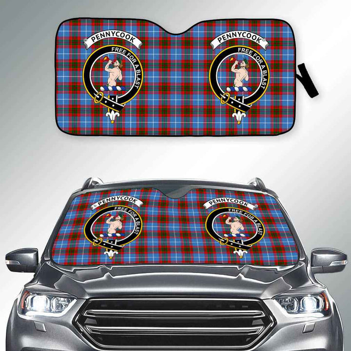 Scottish Pennycook Clan Crest Tartan Car Windshield Sun Shade Tartan Plaid 2