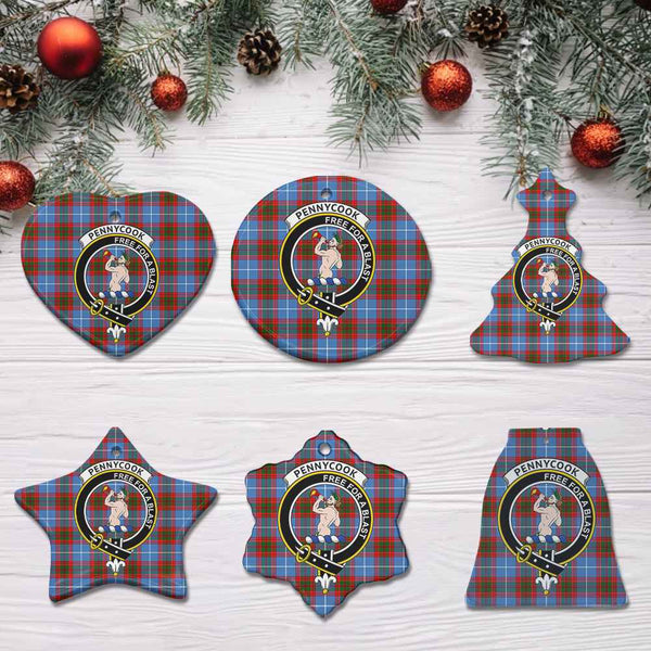 Scottish Pennycook Clan Crest Tartan Ceramic Ornament All Tartan Plaid