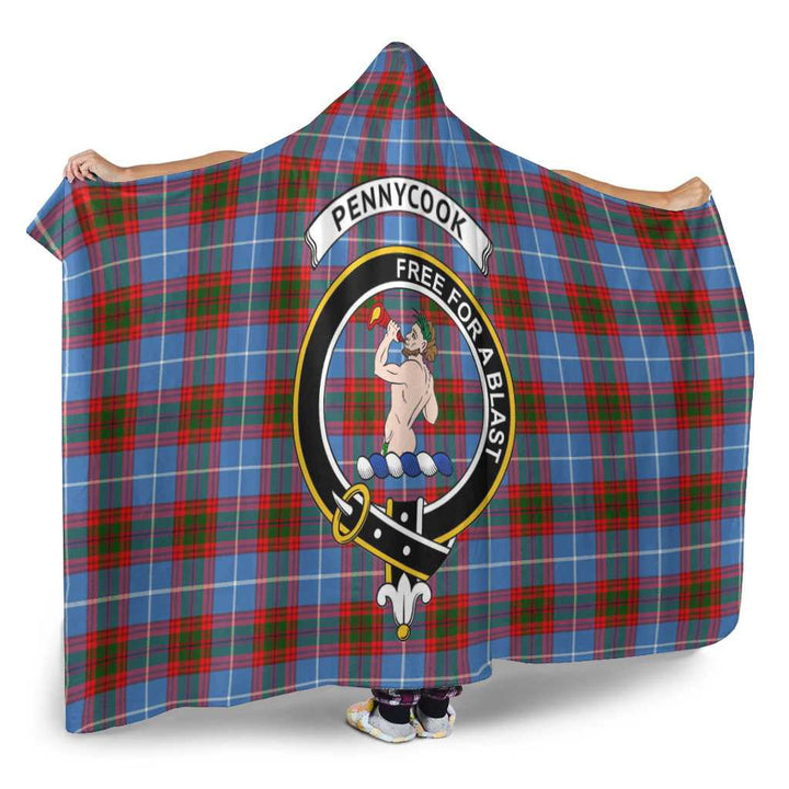 Scottish Pennycook Clan Crest Tartan Hooded Blanket Tartan Plaid 2