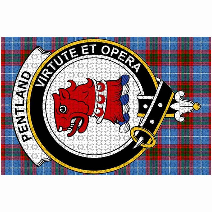 Scottish Pentland Clan Crest Tartan Jigsaw Puzzle 2
